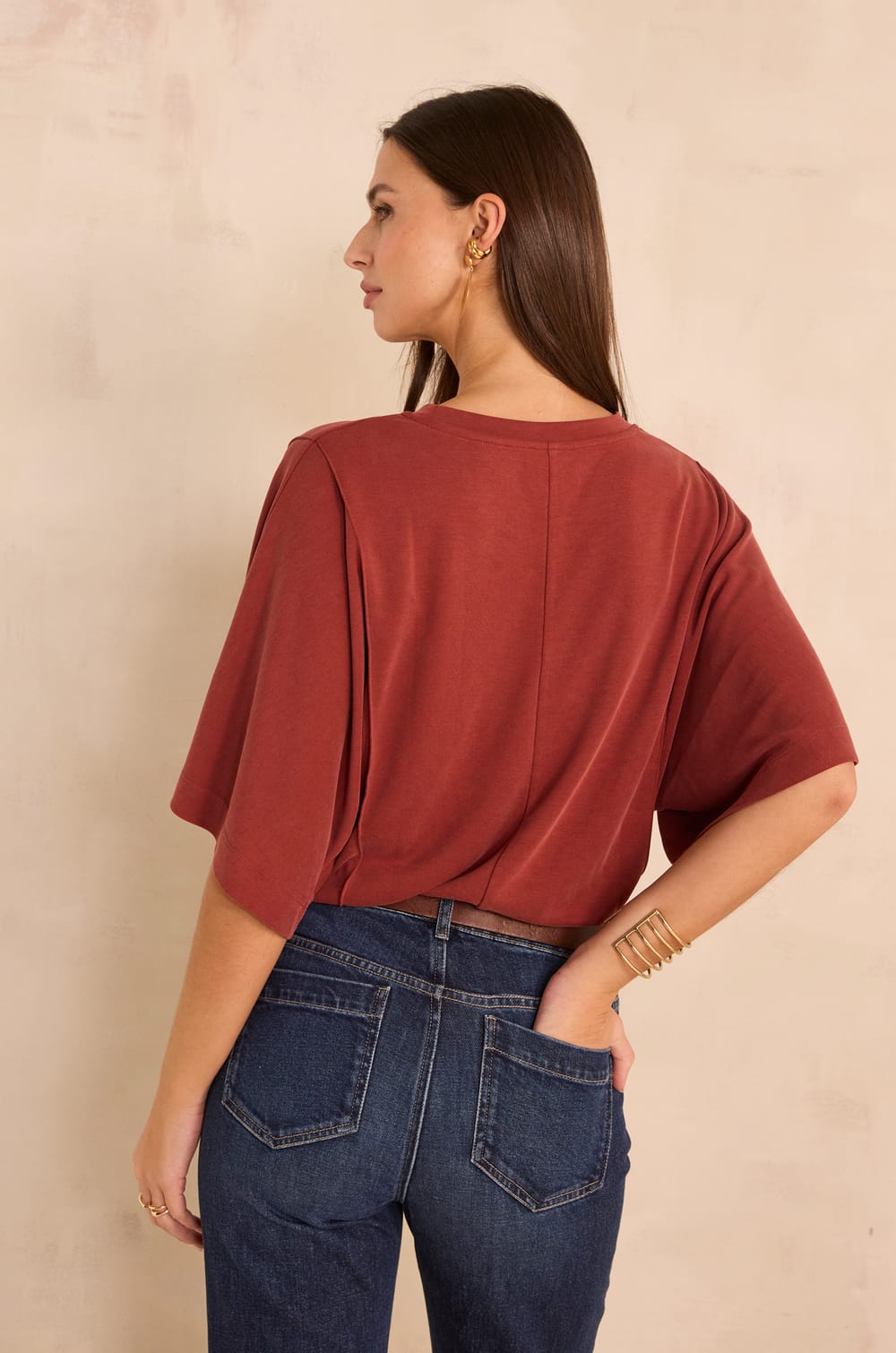 3/4 Sleeve T-shirt TRAVIS;${refinementColor}
