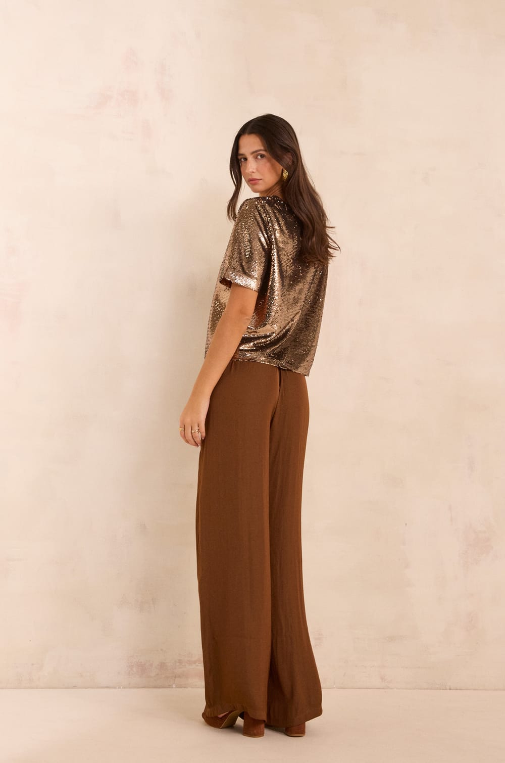 Satin wide trousers TOBIAS;${refinementColor}
