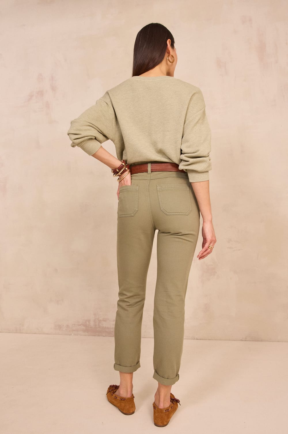 NALLA cotton Chinese jeans;${refinementColor}