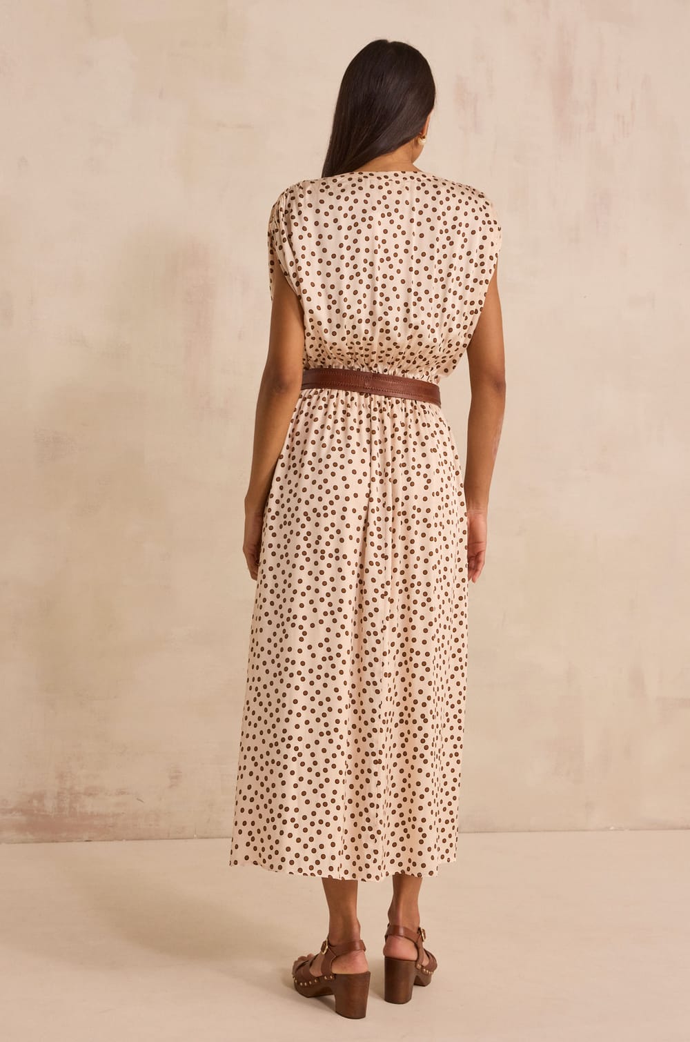 Straight dress with polka dots BELGIA;${refinementColor}