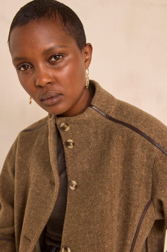 Flynn long sleeve silk blend T-shirt;${refinementColor}