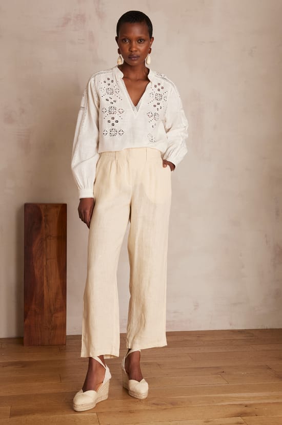 Pantalon BASTIEN en  LIN;${refinementColor}