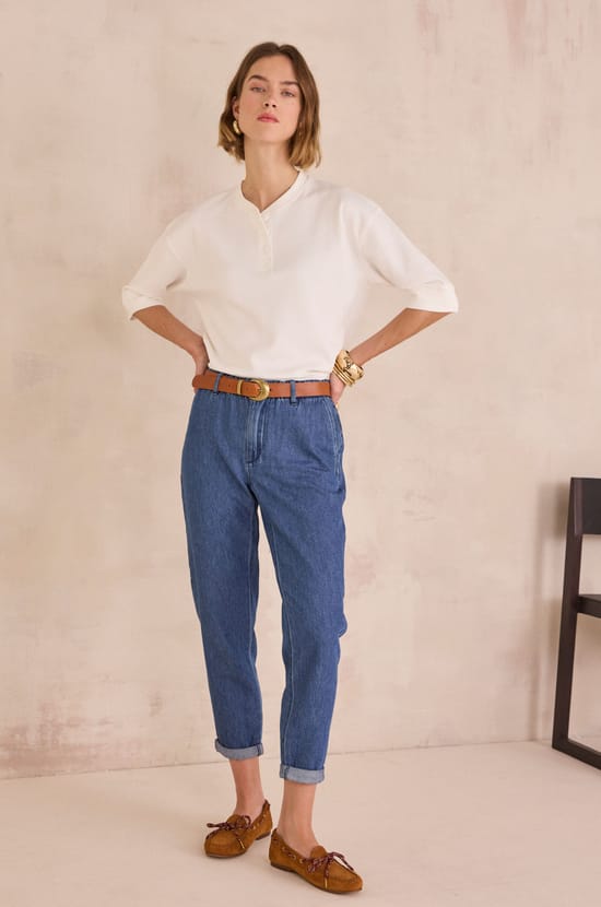 Pantalon chino en 100% coton SABIL;${refinementColor}