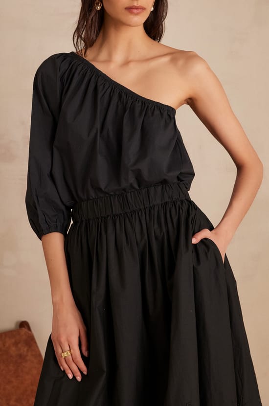 Blouse CHOULDER en coton;${refinementColor}