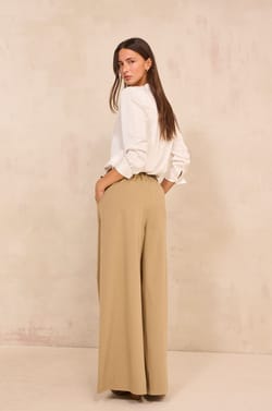 XL cotton blend pants LUCE;${refinementColor}
