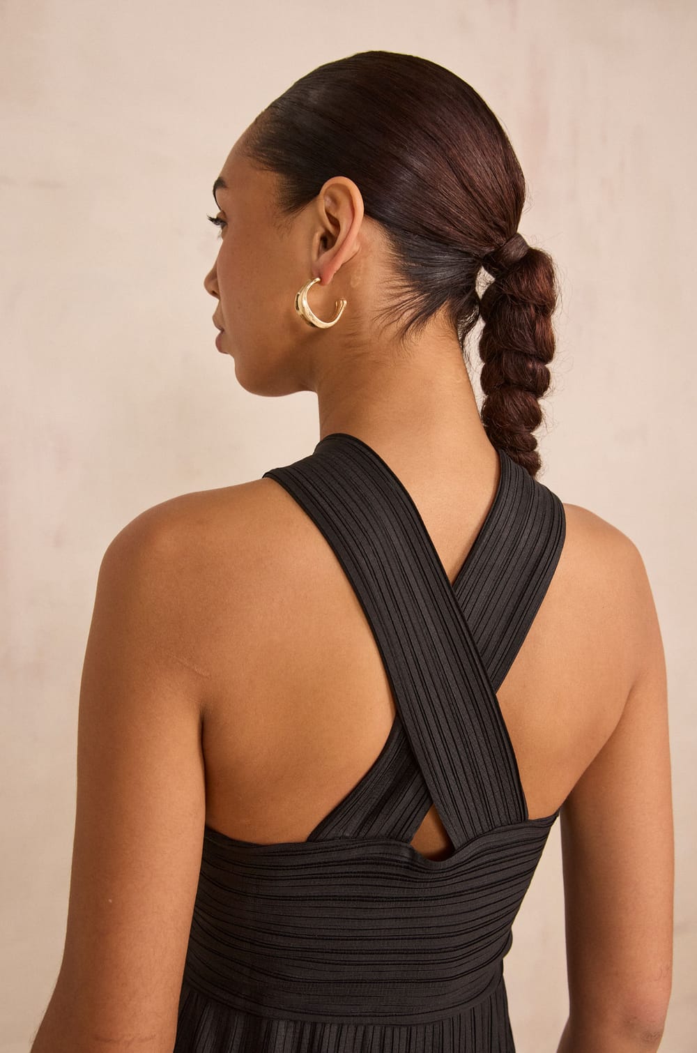 Robe droite pliss&eacute;e BAILEY;${refinementColor}