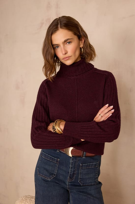 BLAISE trui in wol en yak;${refinementColor}