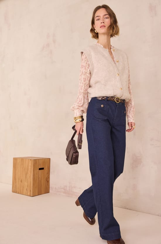 Blouse &agrave; imprim&eacute; floral DAIANA;${refinementColor}