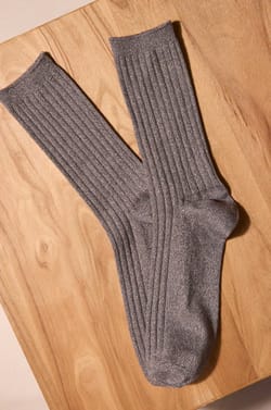 Gray striped socks FEVER;${refinementColor}