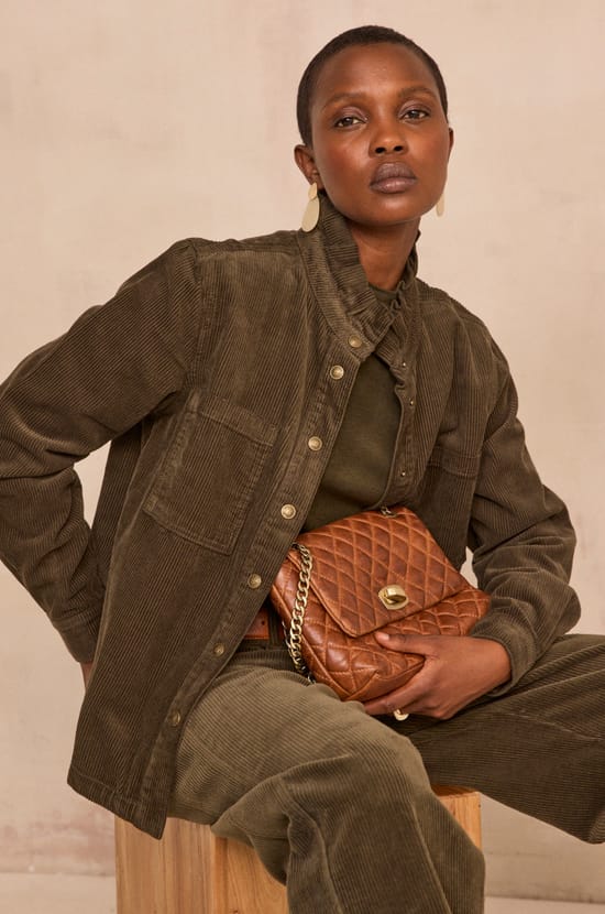 DENISE corduroy blouse;${refinementColor}