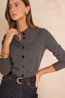 CHRIS cardigan in wool and yak;${refinementColor}