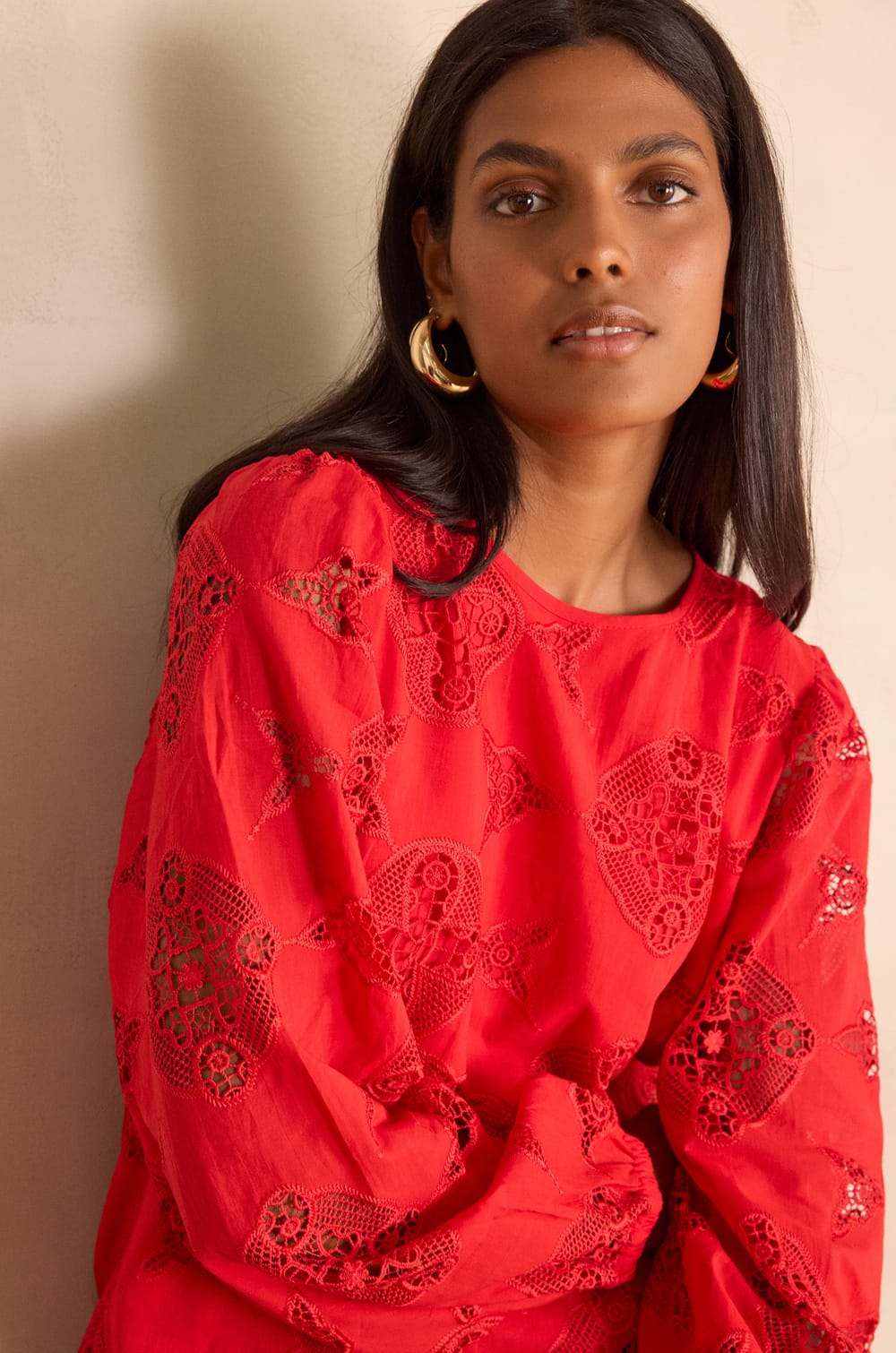 PALMA cotton blouse;${refinementColor}