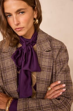 PARKER checked mixed wool jacket;${refinementColor}