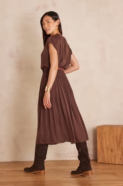 CRYSTAL pleated skirt;${refinementColor}