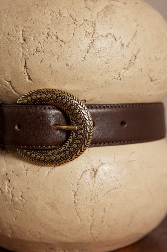 NINA leather belt;${refinementColor}