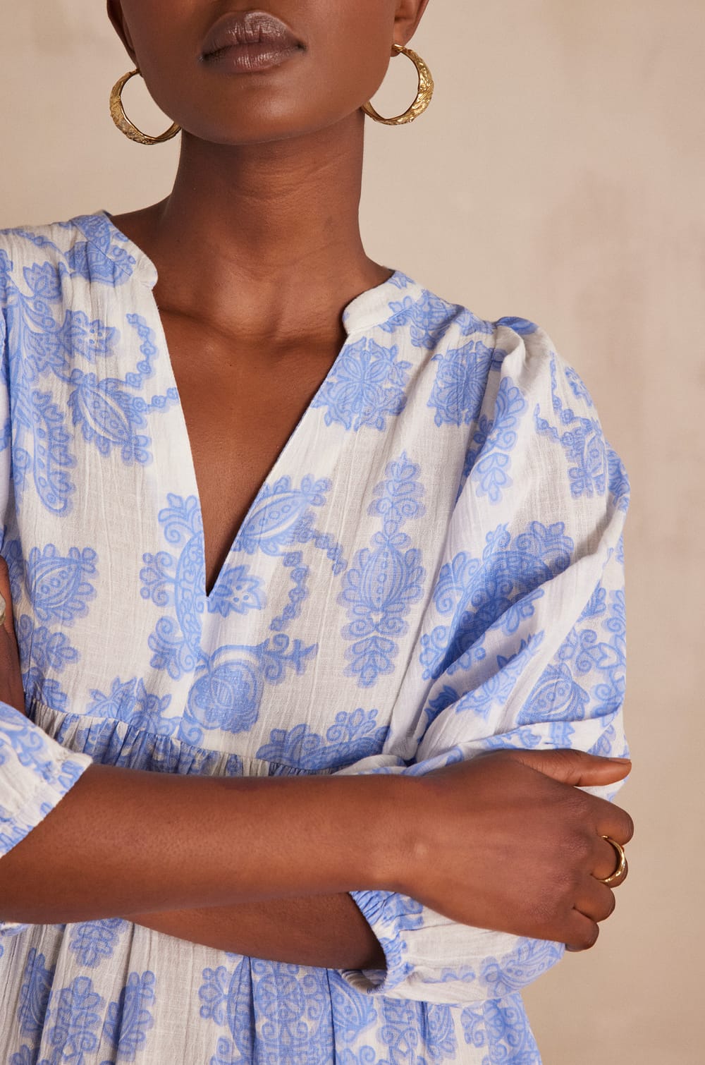 Robe RACHEL en coton;${refinementColor}