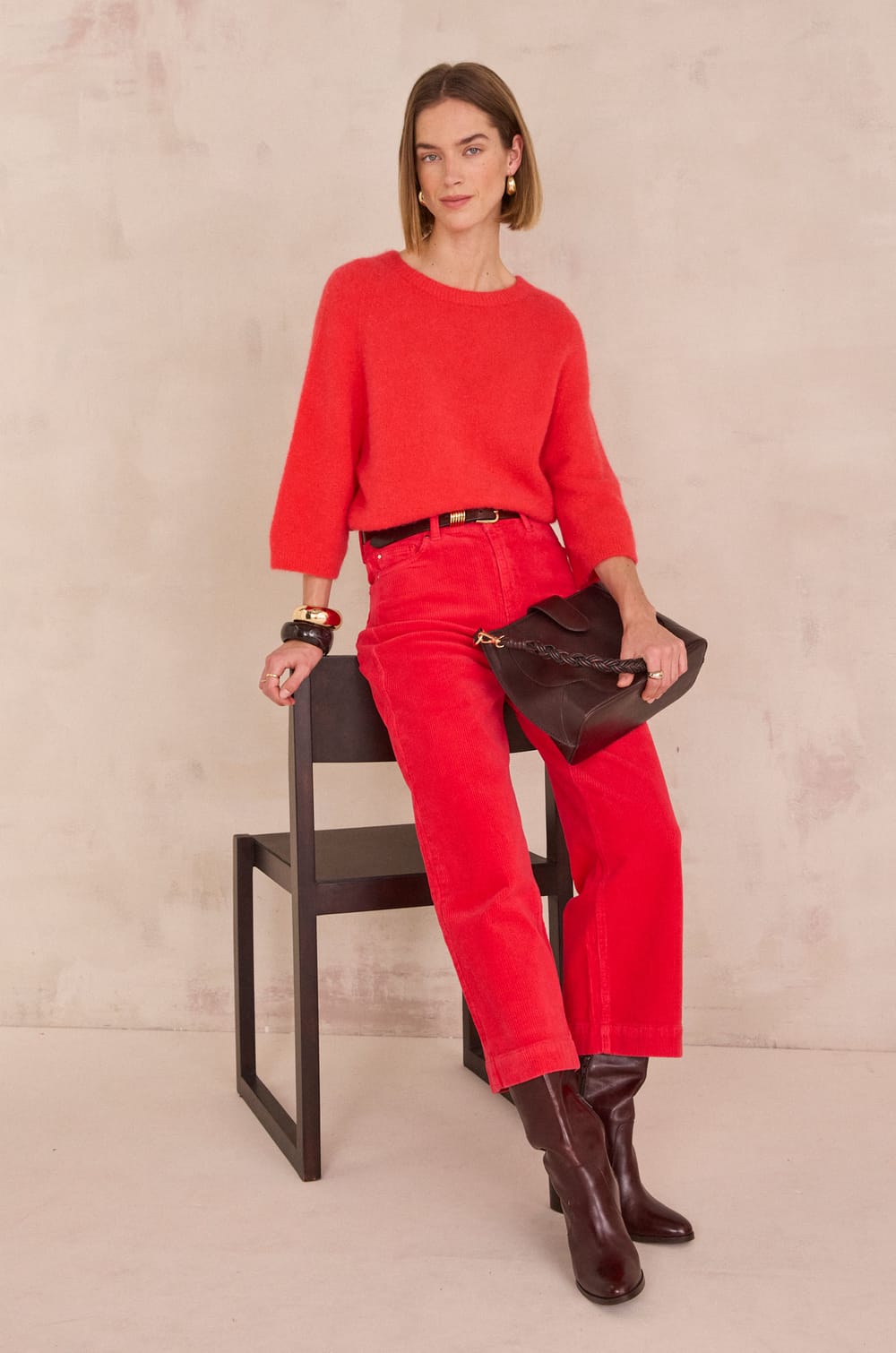 TRISTAN corduroy trousers;${refinementColor}