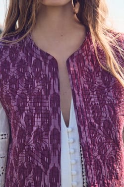 PRUNE cotton cardigan;${refinementColor}