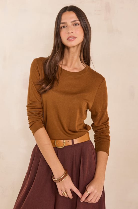 T-shirt &agrave; manches longues TOPAZE;${refinementColor}