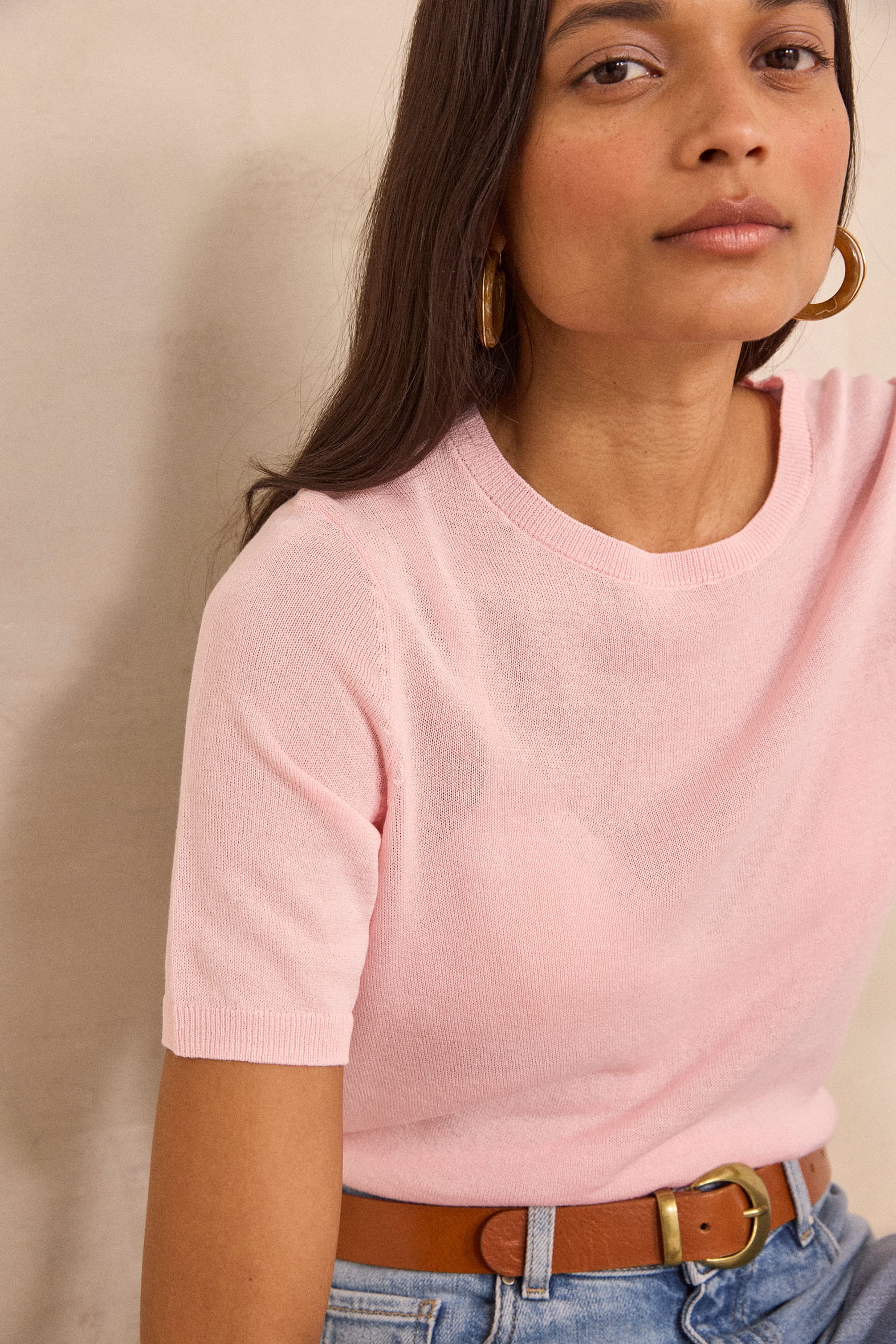 Short sleeve PAPRIKA BIS woman | ROSE | Maison 123