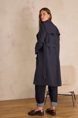 RYO belted trench coat;${refinementColor}