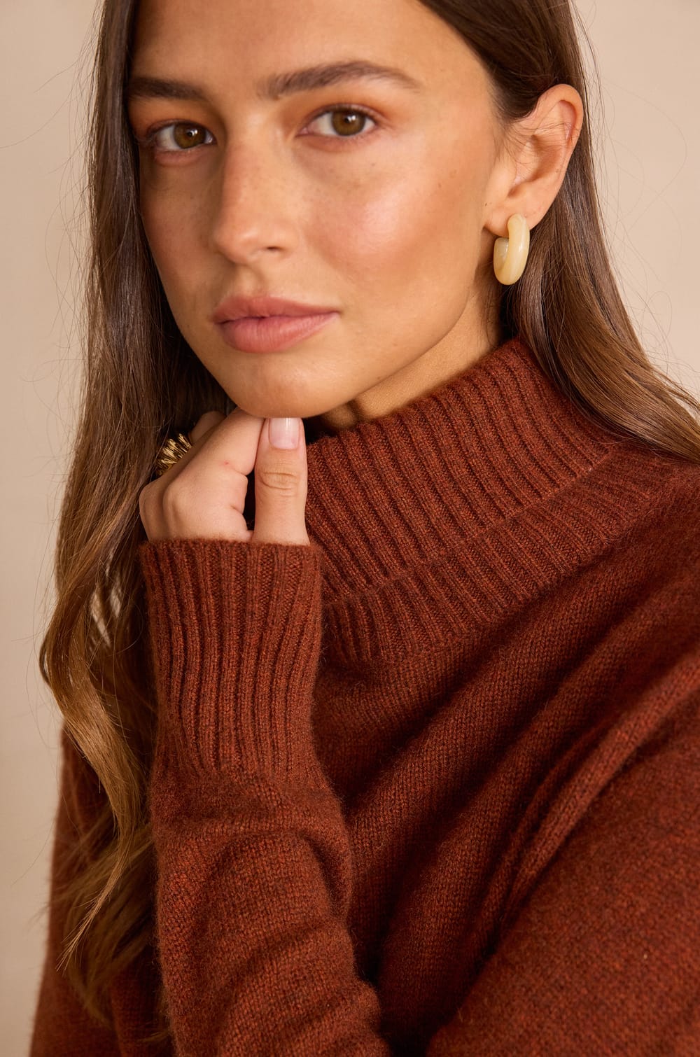 Unisex SWAN(N) turtleneck jumper in 100% cashmere - 4 ply;${refinementColor}