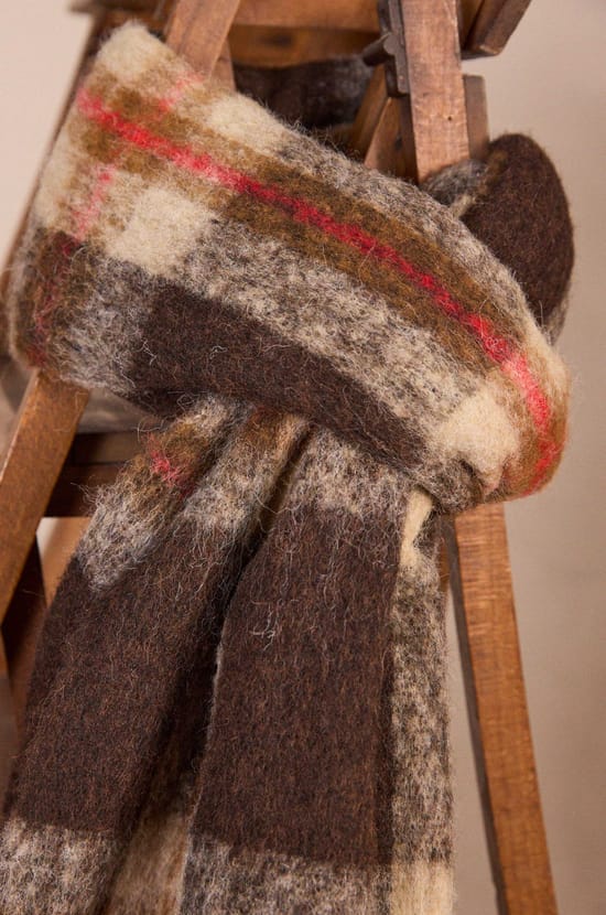 Woven scarf in mixed wool ROXANE;${refinementColor}