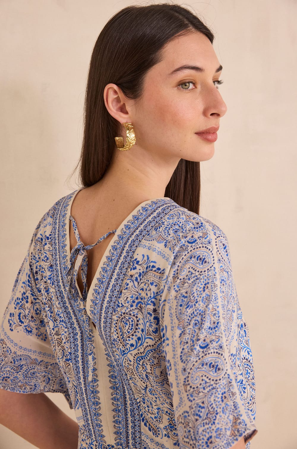 Straight Printed Dress BENEDICTE;${refinementColor}