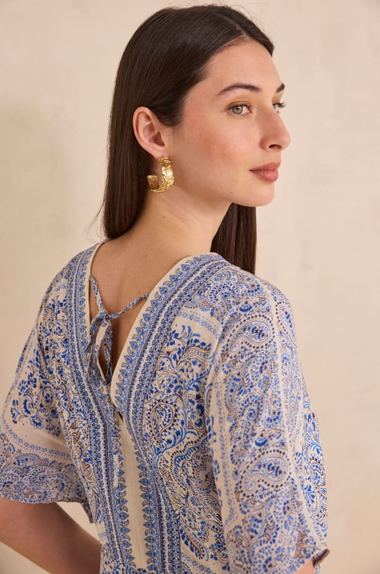Straight Printed Dress BENEDICTE;${refinementColor}