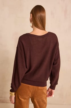 Long sleeve mixed wool sweater ALEA;${refinementColor}
