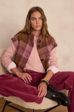 Manteau en laine sans manches DJODDY;${refinementColor}