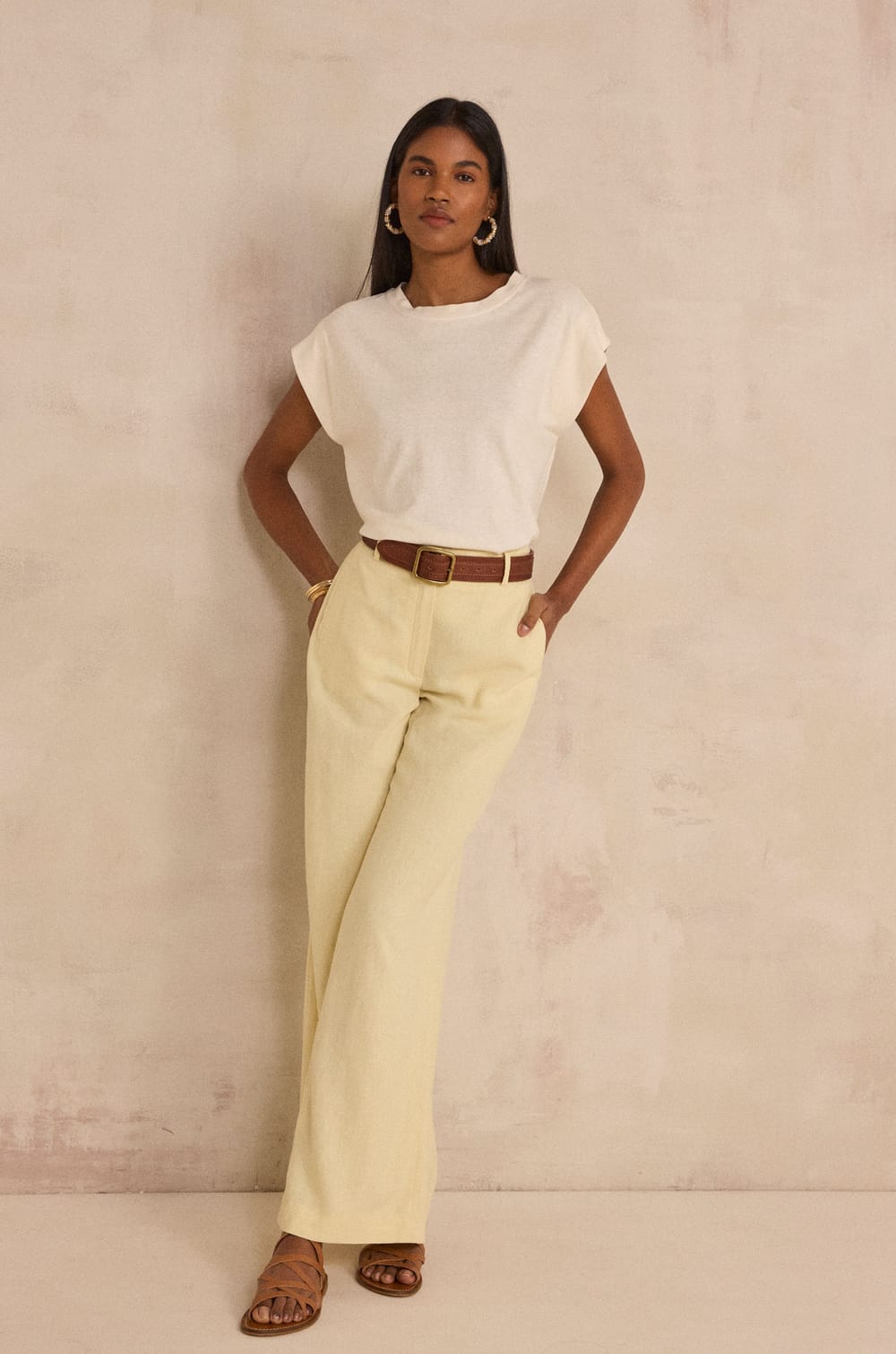 Pantalon large TAMINA;${refinementColor}