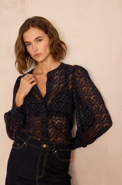 CAMOMILLE embroidered cotton shirt;${refinementColor}