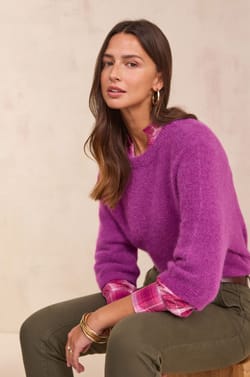 3/4 sleeve jumper PHOEBE;${refinementColor}