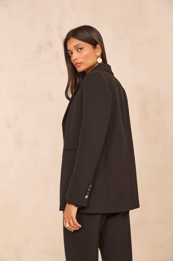 BLISS Long Sleeve Blazer;${refinementColor}