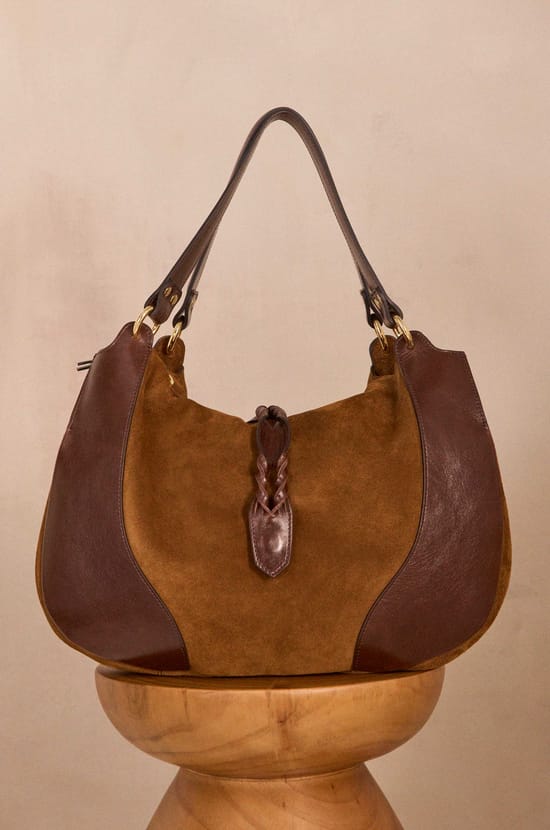 VICTOR leather tote bag;${refinementColor}
