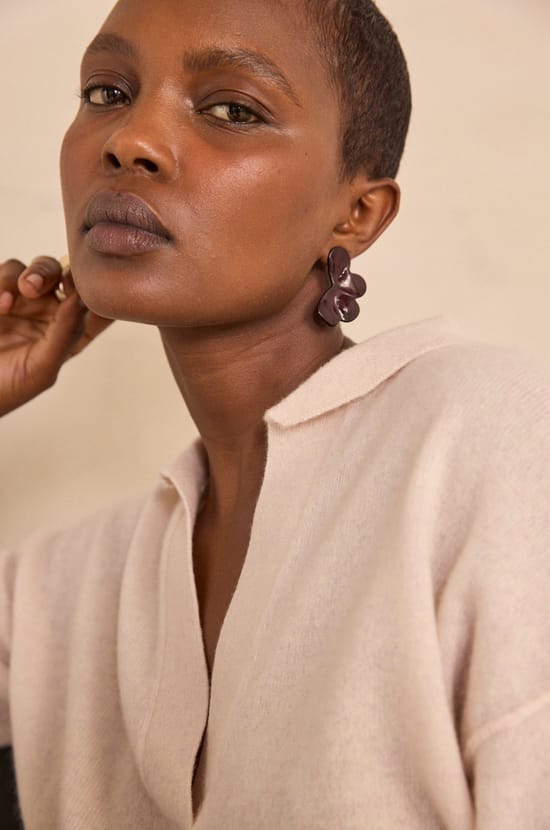 ALICIA long-sleeve cashmere sweater;${refinementColor}