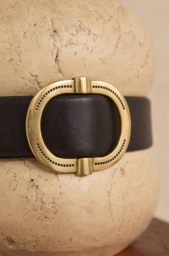 ELISE Wide Leather Belt;${refinementColor}