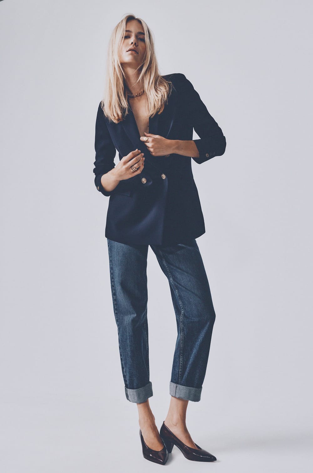 AGATHE cotton wide pants;${refinementColor}