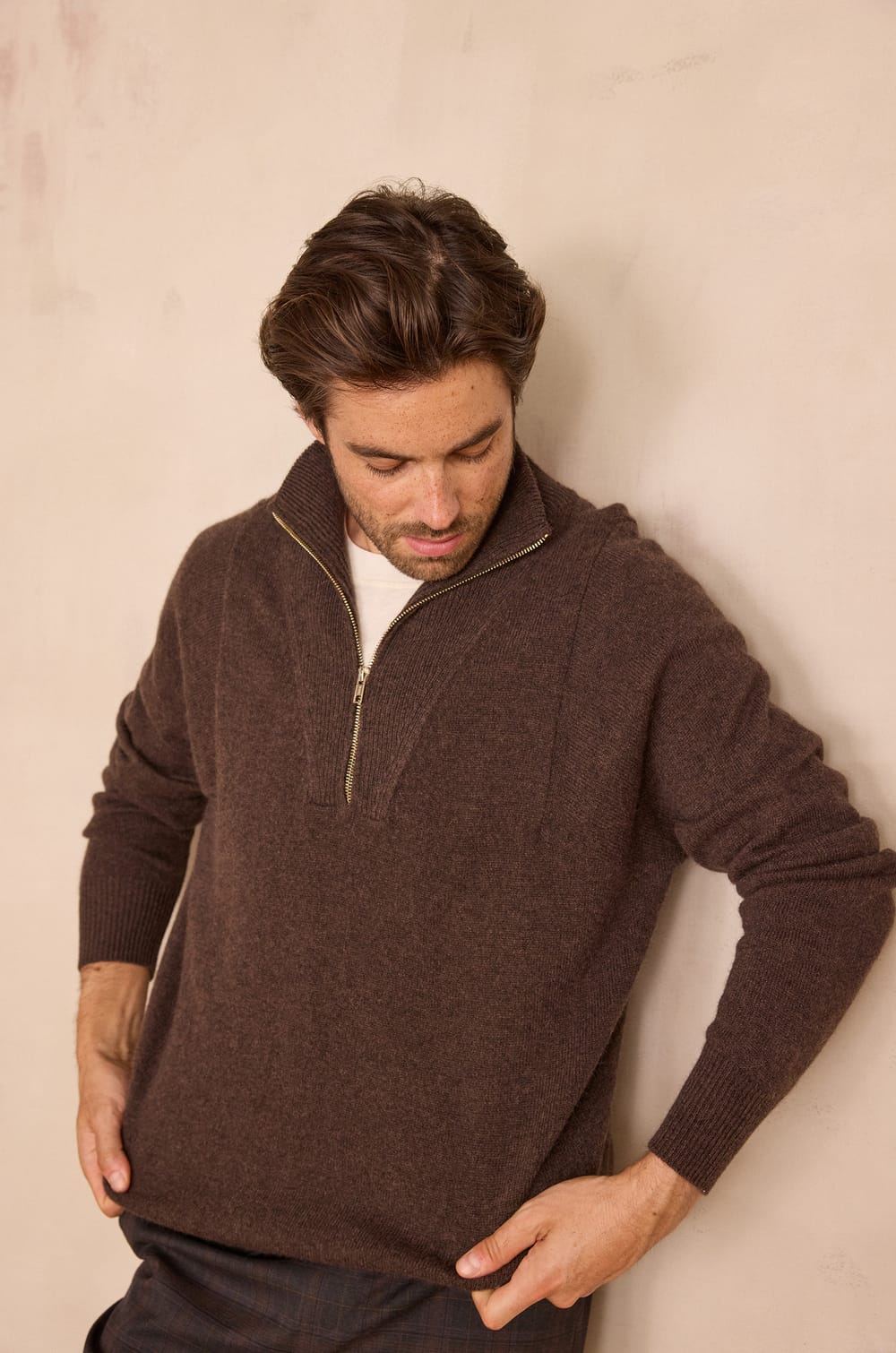 Unisex turtleneck jumper REVEUR in 100% wool;${refinementColor}