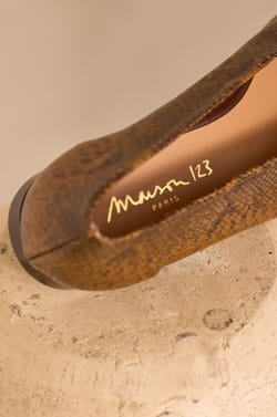 Ballerines plates en cuir MONA;${refinementColor}