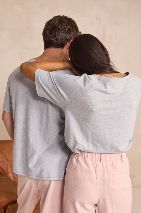 INTENSE unisex short-sleeve hemp and cotton t-shirt;${refinementColor}