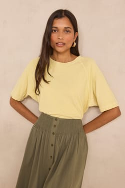 T-shirt manches courtes en chanvre et coton LIGHT;${refinementColor}