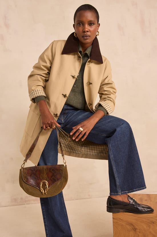 Long sleeve cotton parka DANAE;${refinementColor}