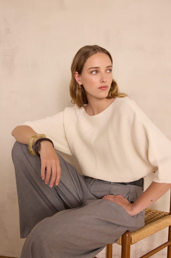BAMBOU jumper 100% wool;${refinementColor}
