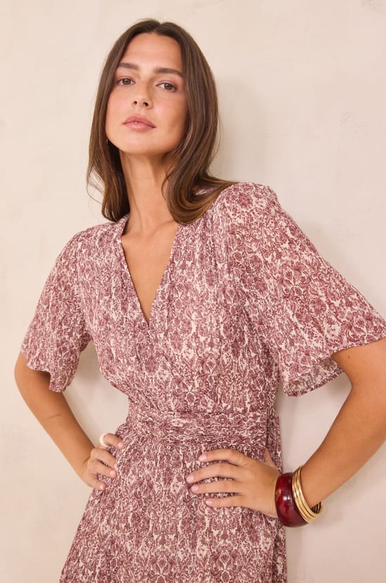 LOUMIA wrap long dress;${refinementColor}