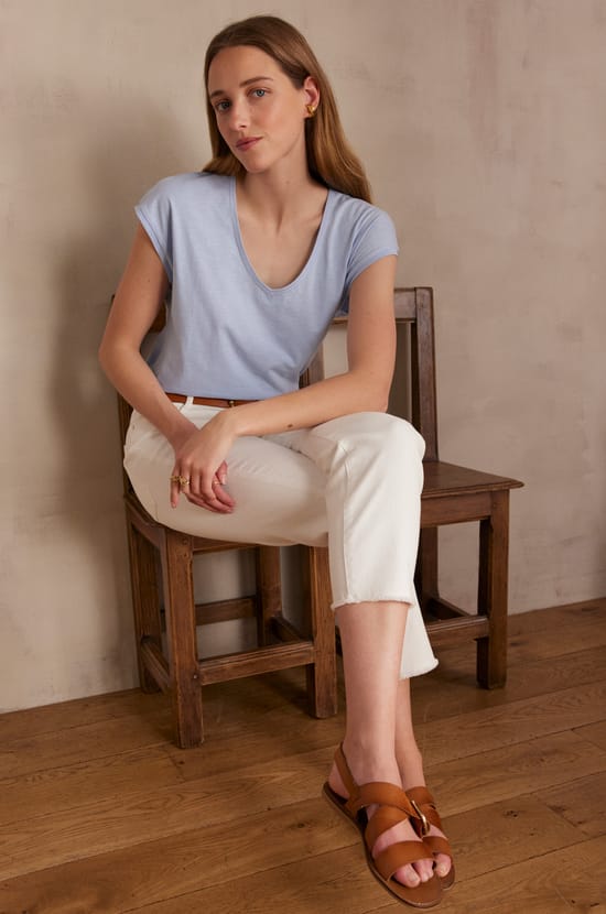 ASTRID T-shirt 100% cotton;${refinementColor}