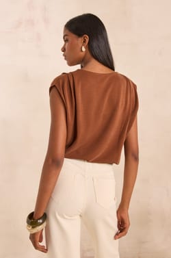 TIPHAINE sleeveless T-shirt;${refinementColor}