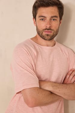 Unisex short sleeve t-shirt made of hemp and cotton INTENSE;${refinementColor}