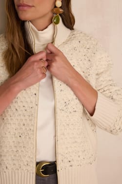 BAKARI speckled jacket;${refinementColor}
